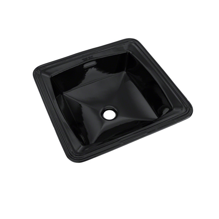 TOTO Connelly® Ebony Vitreous China Square Undermount Bathroom Sink ...